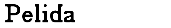 Pelida font preview